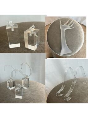Clear acrylic jewelry display sets ring watch bracelet shoes bundle
